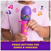 Dora the Explorer, Rainforest Rhythms Microphone with Music & Bilingual Phrases, for Kids Ages 3 and up