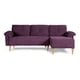 thumbnail image 2 of Sala Modular Reversible De Velvet Morado Modelo Sergey, 2 of 11