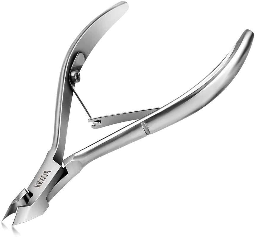 BEZOX Cuticle Clippers Cuticle Nippers - Stainless Steel Professional Cuticle Cutter Hangnails Trimmers - Full Jaw Manicure Clipper(6mm)