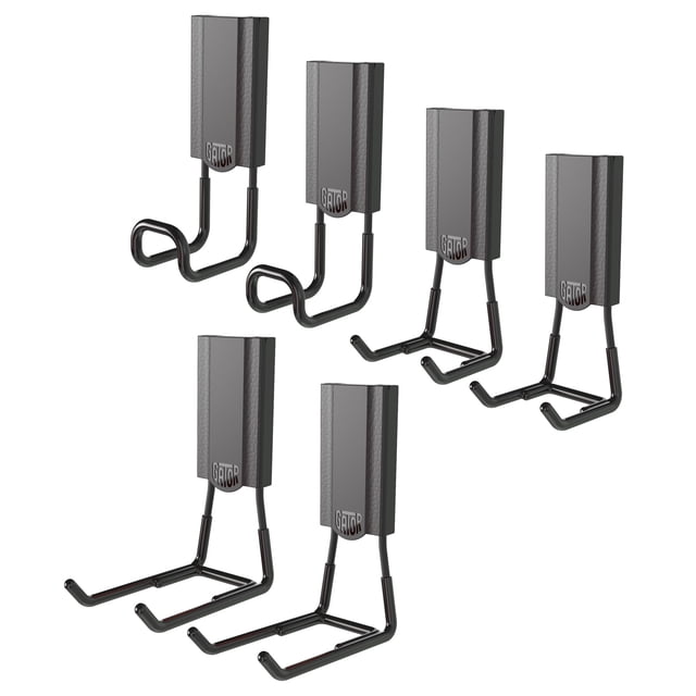 Ganchos de almacenamiento Gator Magnetics, paquete de 6 unidades, 25 libras, para superficies de acero