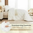 thumbnail image 3 of Oversized King Comforter, Extra Large King Size Grey Comforter for California Bed, Super King Lightweight Breathable Bed Set for All Season with 2 Matching Pillow Cases, 3 of 7