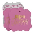 thumbnail image 3 of Inkdotpot Real Gold Foil Merry Christmas Tags Favor Bracket Shape Hang Pack Of 50 Paper Tags, 3 of 6