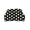 Black, variant on Polka Dot Makeup Bag Knitted Cosmetic Pouch Large Capacity Zipper Travel Toiletry Organizer For Women Daily Vanity Storage Household Beauty Supplies(Red-11."× 7.48")