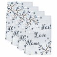 thumbnail image 2 of Texas Star Country Kitchen Towels Set of 4, Blue Farmhouse Branches Absorbent Dish Towels for Kitchen, Microfiber Hand Towel, Quick Drying Tea Towel for Cleaning Decorative Dishcloths, 2 of 7
