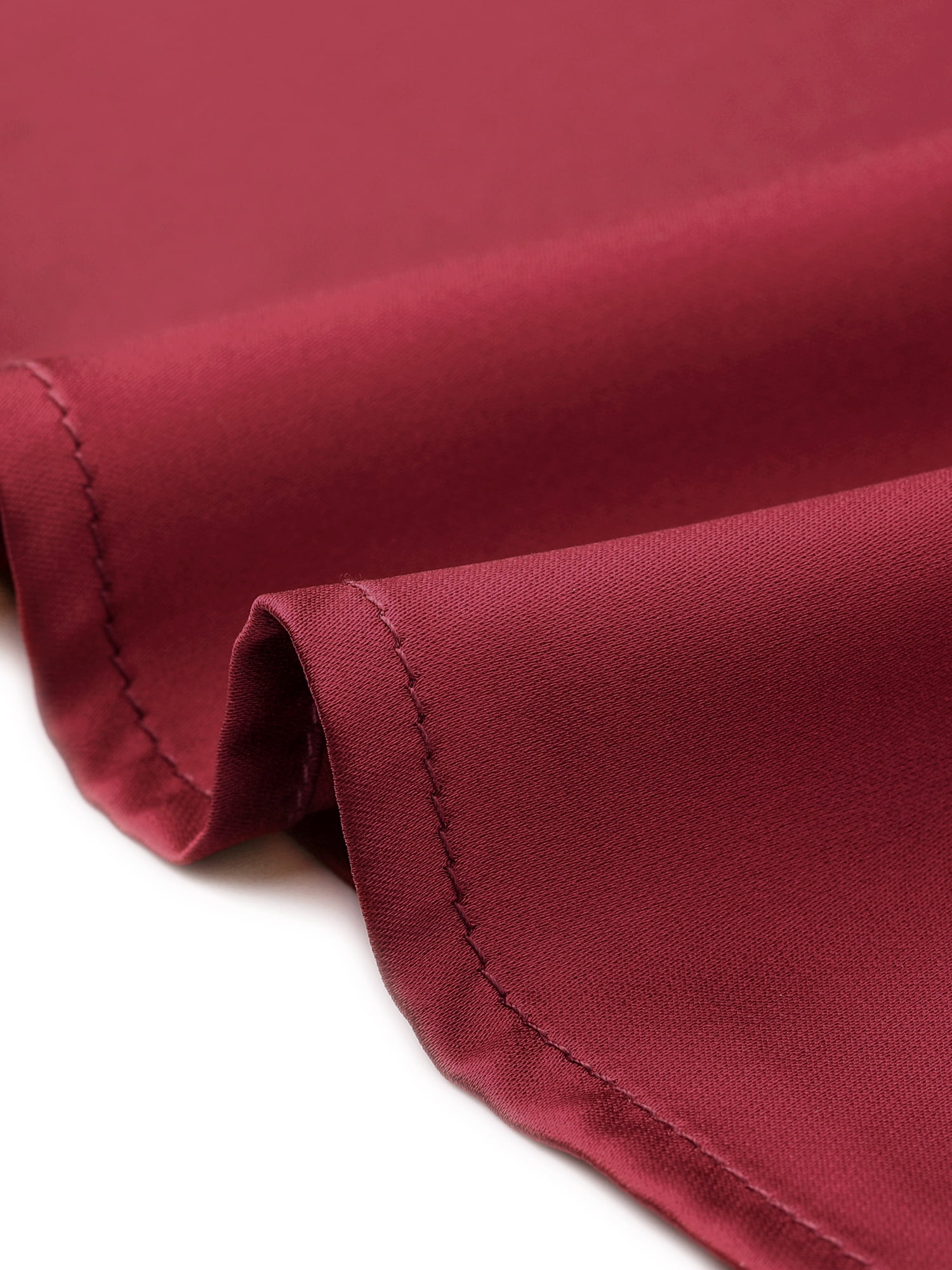 DARING DIVA Women's Plus Casual Silk Satin Tank Top V Neck Cami Blouse 2X Burgundy