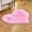 Pink, variant on Heart Rug, White Heart Shaped Rug, Fluffy Faux Fur Rugs, Shag Mats for Bedroom Living Room, Love Coquette Room Decor 28x35in
