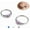 Silver-Purple Opal, variant on Opal Nose Rings Hoops - 316L Surgical Steel Septum Ring for Women Conch Piercing Jewelry Daith Helix 2Pcs 16G 18G