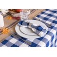 thumbnail image 3 of Mantel Redondo DII con Cuadro Buffalo 178 cm Azul Marino y Crema, 3 of 6