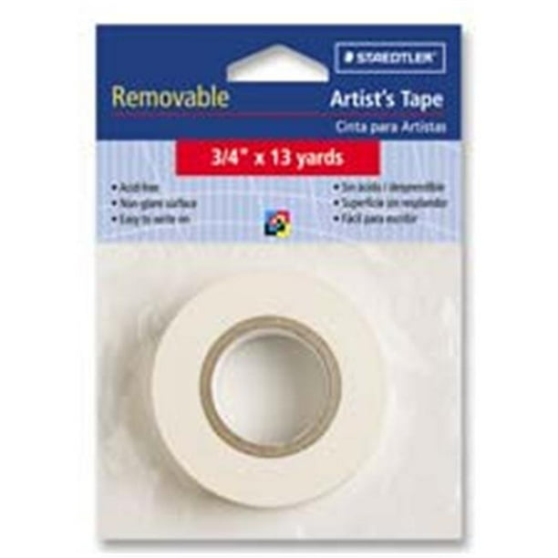 Staedtler- Inc. STD999172A0 Artistft.s Tape- Nonglare- Amovible-.75in.x13 yards- White