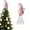 Pink, variant on Mini Easter Bunny Tree Topper, Lightweight and Easy to Place, 3.15"x 3.15"x 7.87", Mini Bunny Ornaments, Flocking Animal Topper, Charming Flocked Design, for Home Decor (Pink)