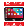 thumbnail image 5 of Dual Electronics 10.1" Touchscreen Car Stereo Receiver with Wireless Apple CarPlay & Android Auto – Includes Single & Double DIN Adapters, Bluetooth, USB – DMCPA10W (New), 5 of 14
