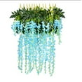 thumbnail image 1 of 12 piezas 3.6 'Seda artificial Wisteria Vine Ratta Colgante Flor Guirnalda Cuerda Fiesta en casa Boda Decoración Tiffany WD.WDQZL Patio y Jardin, 1 of 3