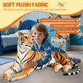 thumbnail image 6 of Jnismy Stuffed Animal Tiger Doll Toy, Giant Tiger Pillow,Life Size Extra Large Tiger Stuffed Animal, Soft Comfortable (Yellow,44"), 6 of 12