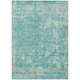 thumbnail image 2 of Addison Rugs Chantille Indoor/Outdoor Transitional Lattice Teal Machine Washable Rectangle Rug, 3' x 5', 2 of 7
