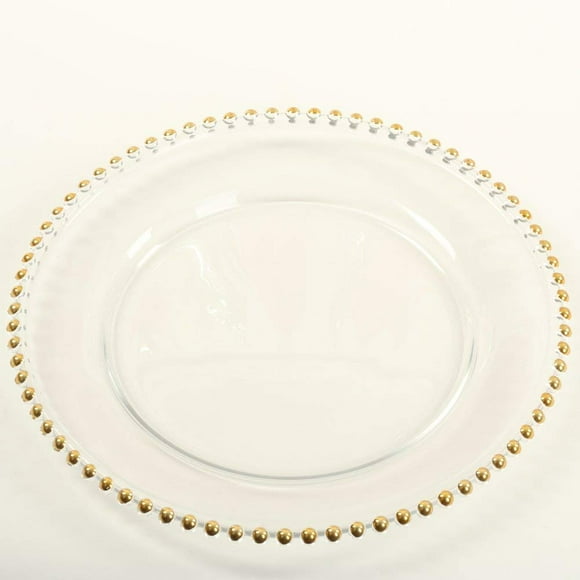 Gold Beaded Chargers