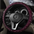 thumbnail image 1 of Funda para volante de coche con perforación con incrustaciones de diamantes y sin anillo interior, 1 of 5