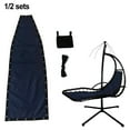 thumbnail image 3 of Blue Textilene Replacement Seat for Hanging Swing Chair 64x197x23cm Precise Fit Indoor Outdoor, 3 of 5