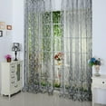 thumbnail image 2 of Leaf Curtains Window Curtains Vine Curtain Willow Tulle Room Sheer Curtains Green Window Curtain Drape Panel Sheer Valances for Living Room Bedroom Balcony Door,1 Panel,79x39.4inch, 2 of 10
