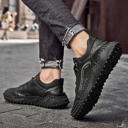 

Dyfzdhu Casual Shoes For Men New Autumn Winter Large Size Lace Up British Windmill Suture Shoes