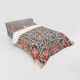thumbnail image 2 of Ambesonne Paisley Bedding Set 4 Pcs, Cultural Folk Persian, Queen, Night Blue Orange Tan, 2 of 2
