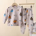 thumbnail image 2 of UAYOTSE Baby Boys Girls Pajamas Long Sleeve Winter Toddler Boy Dinosaur Print Plaid PJs Set 2-Piece Cotton Sleepwear for Kids ,Sizes 7-8 Years, 2 of 4