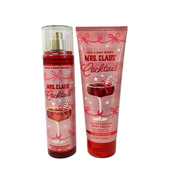 Bath & Body Works Mrs. Claus's Cocktail Mist & Body Cream