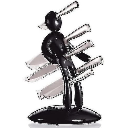 Beculerty Kitchen Knife Block Set, Novelty Stainless Steel Knife Block