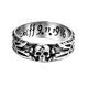 thumbnail image 2 of Anillo de calavera gótica para hombre, letra punk, hip hop, rock, joyería de moda dominante, corrosión, personalidad creativa, accesorios sencillos, 2 of 4