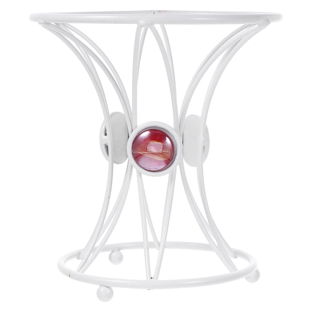 Miangastore European Style Metal Gazing Ball Stand Creative Garden Ball Storage Display Holder Easy Installation Iron Storage Base for Outdoor Use