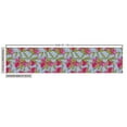 thumbnail image 2 of Ambesonne Floral Fabric by the Yard Upholstery, Cartoon Style Flowers Design, 5 Yards, Ceil Blue Pink Green, 2 of 4