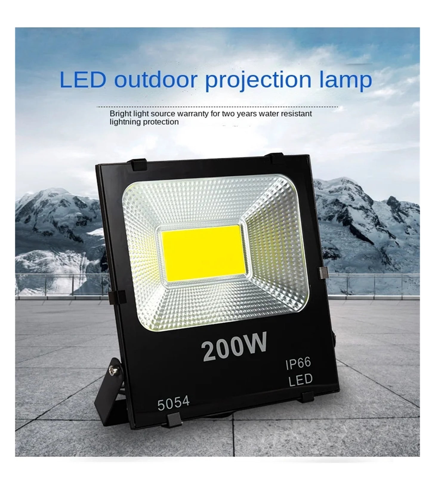 Led Flood Light Outdoor Wall Lamp 50W 100W 150W 200W Floodlight Exterior Street Waterproof Spotlight Garden Stadium - Wide Angle Beam