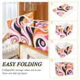 thumbnail image 2 of Yayeee Collapsible Cube Storage Bin with Lid Fabric Closet Decorative Basket with Handles, Swirling Circles, 2 of 7