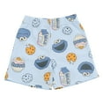 thumbnail image 4 of Sesame Street Cookie Monster Waffle Knit T-Shirt and Shorts Outfit Set Newborn to Little Kid, 4 of 5