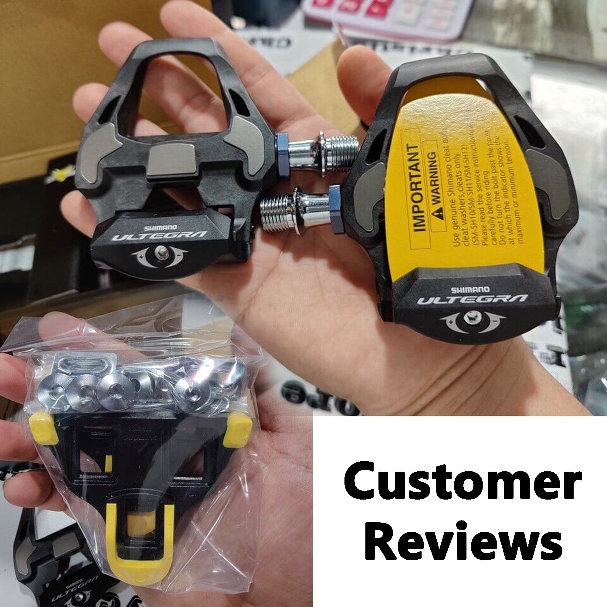 Shimano Ultegra PD R8000 Clipless Pedals with SH11 6 Cleats Road