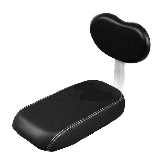 Cojín de asiento para bicicleta de asiento trasero de bicicleta con respaldo de retroceso espeso para la bicicleta absorbente para bicicleta trasero Negro completo