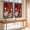Red, Black, Maroon, variant on Fat Chefs 2 Panel Kitchen Curtains for Small Windows, Funny Kitchen Cooking Red Buffalo Plaid Bathroom Tier Curtain, Short Window Treatment for Bedroom/Living Room 55"x24"