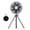 Gray, variant on Tibvox 3 Speed Rechargeable 8000mAh Hanging Fan with Remote for Room Camping LED Light Standing Fans Outdoor Cooling Fan