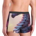 thumbnail image 6 of Salouo Dragon Print Men's Boxer Briefs,Breathable Underwear Elastic Waistband Briefs for Men -Large, 6 of 8