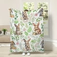 thumbnail image 6 of Bunny Blanket for Girls Blanket Rabbits Flannel Fleece Throw Blanket for Living Room Bedroom Sofa Couch Warm Soft Bed for Kids Adults 27.56"x39.37", 6 of 6