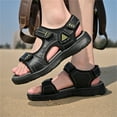 thumbnail image 6 of LASUDRAA Mens Sandals Beach Shoes Fisherman Shoes Hook & Loop Outdoor, 6 of 8
