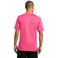thumbnail image 2 of Port & Co Adult Male Men Plain Short Sleeves T-Shirt Neon Pink Medium, 2 of 2