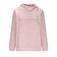 thumbnail image 5 of Sakmal Womens Sweatshirts Athletic Pink Trendy Workout Sweatshirts Soft Solid Fall Fashion Tops, 5 of 5