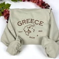 thumbnail image 3 of Greece Embroidered Crewneck Sweatshirt, 3 of 4