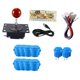 thumbnail image 4 of Kit de bricolaje para juegos de arcade de 1 jugador con mango de joystick, piezas de repuesto, componentes de fácil instalación con botones a presión Azul, 4 of 10