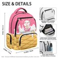 thumbnail image 5 of HELLHERO Ice Cream Pattern Design Breathable Backpack with Lightweight Multiple Compartments Bookbags, Large Capacity 17 Inch School Backpack for Back to School Sports, 5 of 8