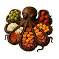 thumbnail image 1 of Billuyoard Tabla única de charcutería de pulpo para mostrar diversos platos fríos. de charcutería de pulpo. Almacenamiento y organización del hogar A, 1 of 6