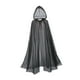 thumbnail image 2 of Disfraz de Halloween Yinane capa con capucha para adultos negro, 2 of 8