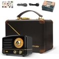 thumbnail image 1 of Altavoz Bluetooth Muzen OTR Metal Retro con radio FM y AUX, 1 of 7