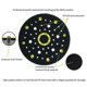 thumbnail image 2 of 150mm 5/16 Thread 52 Hole Medium Density Random Orbital Sander Hook & Loop Backing Pad Compatible w, 2 of 5