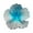 Blue, variant on Xinwanna Women Hair Claw Gradient Color Flower Shape Hair Clip Holiday Beach Travel Back Head Shark Hair Clip Hair Decoration (Orange)